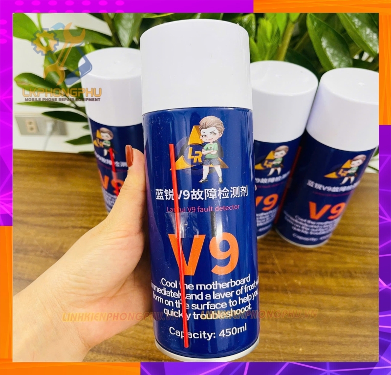 Bình Xịt Bông Tuyết dò chạm sửa điện thoại Lanrui V9 ( 450ml )