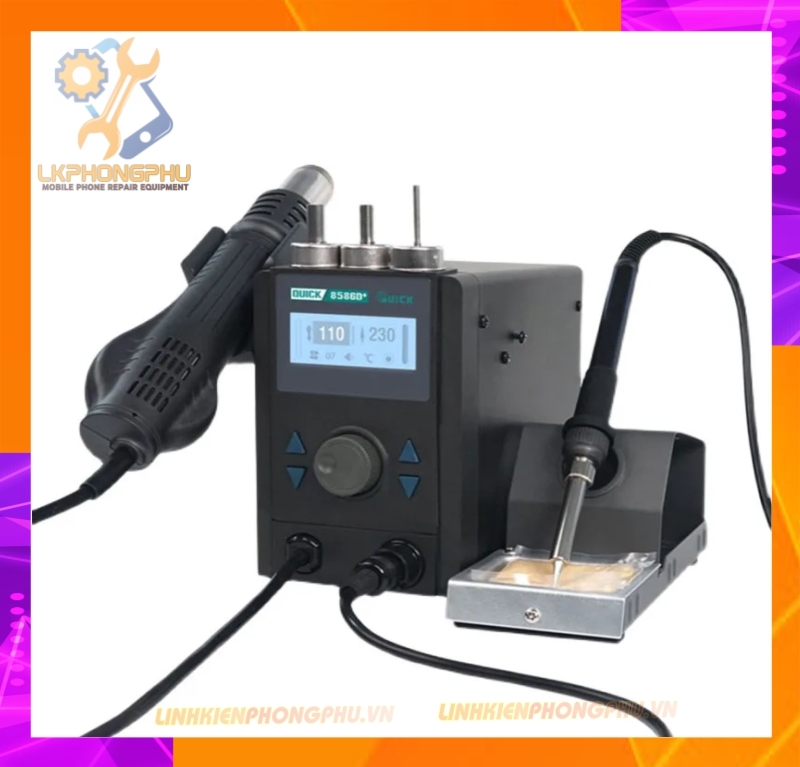 Máy khò liền hàn 2in1 Quick 8586D+ 800W/70W