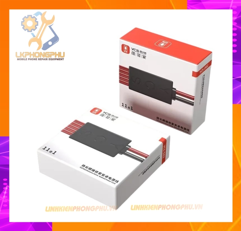 Dây Cấp Nguồn Kích Nguồn YCS-D01 iPhone 6-16PRM-HW:Mate40 và YCS-D02 10 in 1 All Android