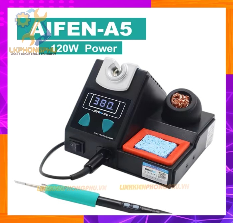 Máy Hàn Aifen A5 tay cầm điều khiển (Mũi hàn C210-K) 120W