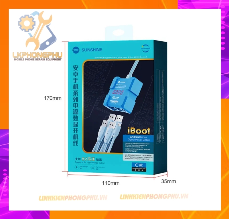 Dây cấp nguồn Sunshine  Android iBoot