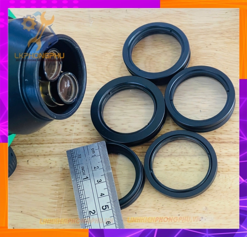 Lens Chắn Khói Gai Ren Vặn Dùng Hầu Như 90% Kính Hiển Vi China Trên Thị Trường. Relife, Luban, RF4, Kaisi, Kaliwei , Luowei...