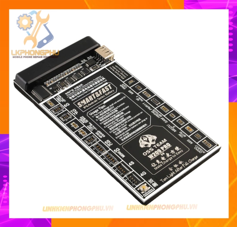 Mạch Kích Pin OssTeam W09 Pro V9 iPhone ( 6G-15ProMax ) - All Android 