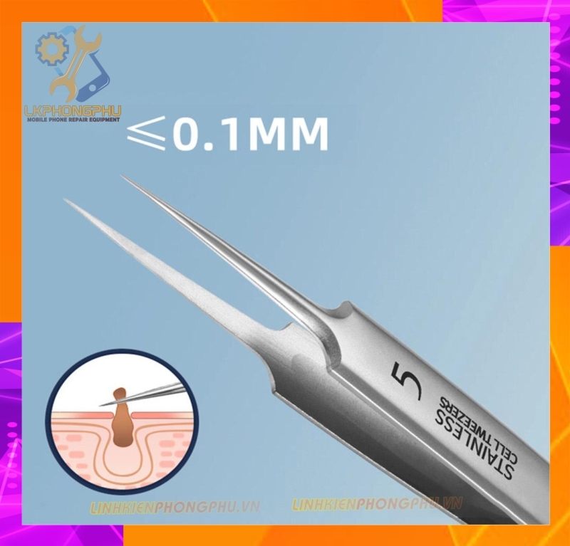 Nhíp Stailess Cell Tweezers