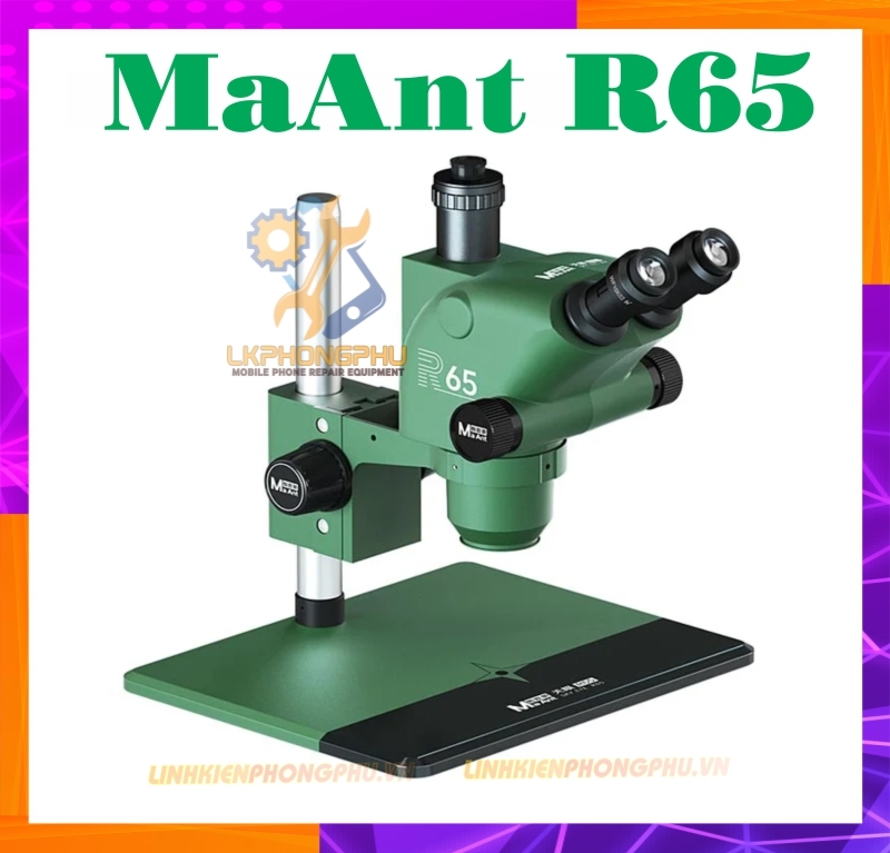  Kính Hiển Vi 3 Mắt MaAnt R65. 6.5-65X HD