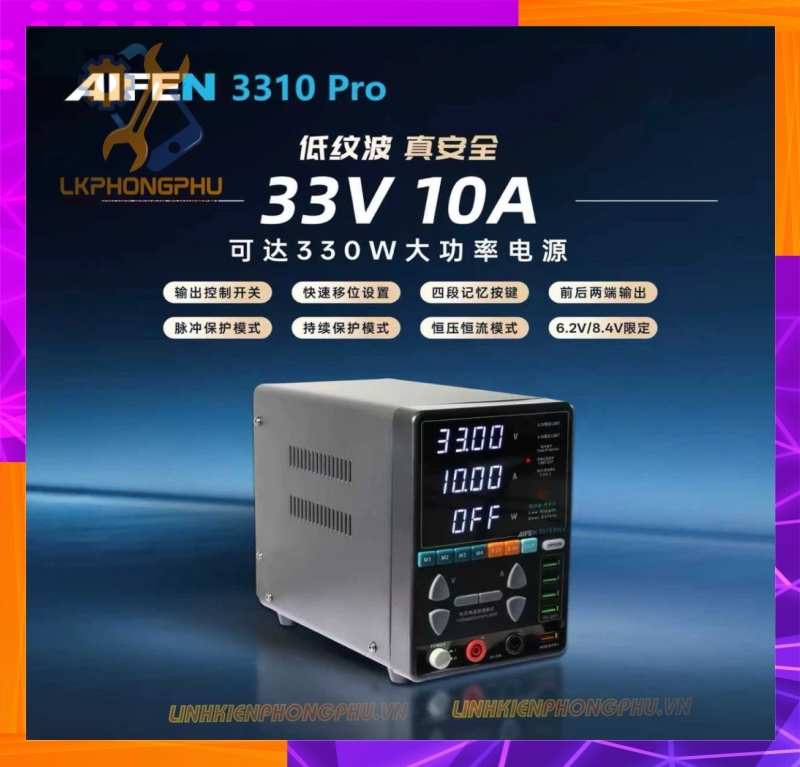 Máy cấp nguồn AiFen 3310 PRO - CS : 330W 2026