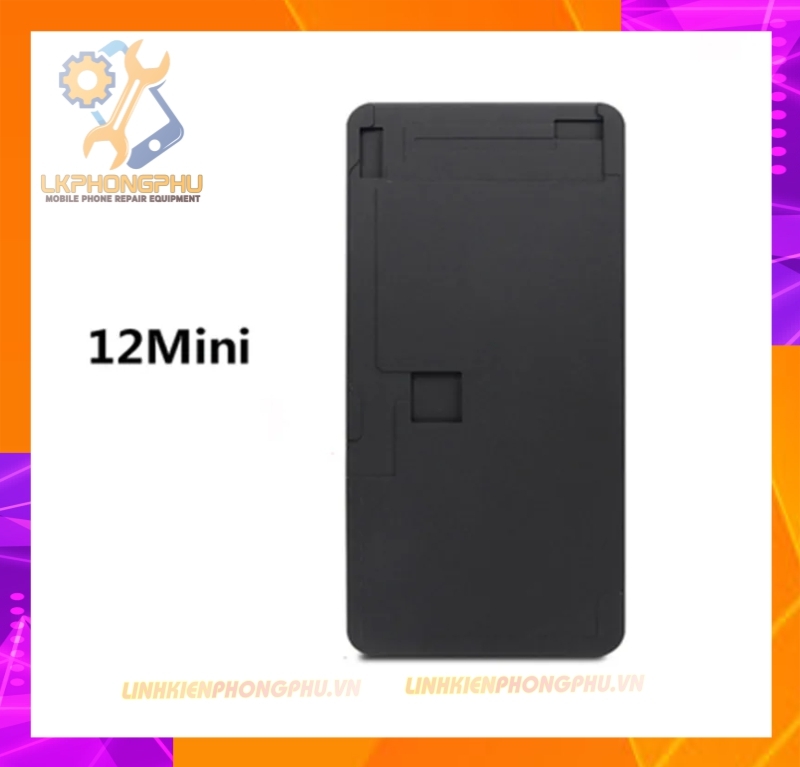 Đế Cao Su đen dày ép kính màn hình IP : X - 12Pro Max