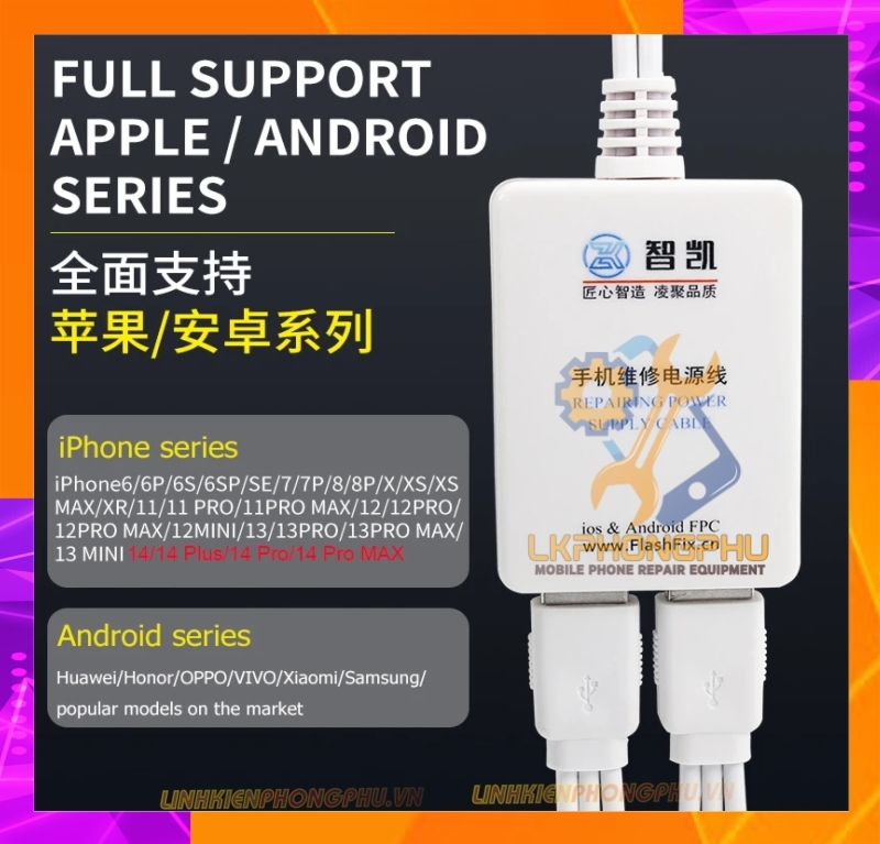 Dây cấp nguồn iPhone - Android 