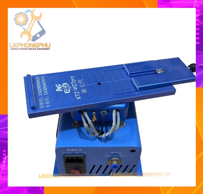 Bàn Nhiệt Cắt Kính Nguyên Khung Xịn KTZ WZ7Pro Xoay 360 Hút Ngoài