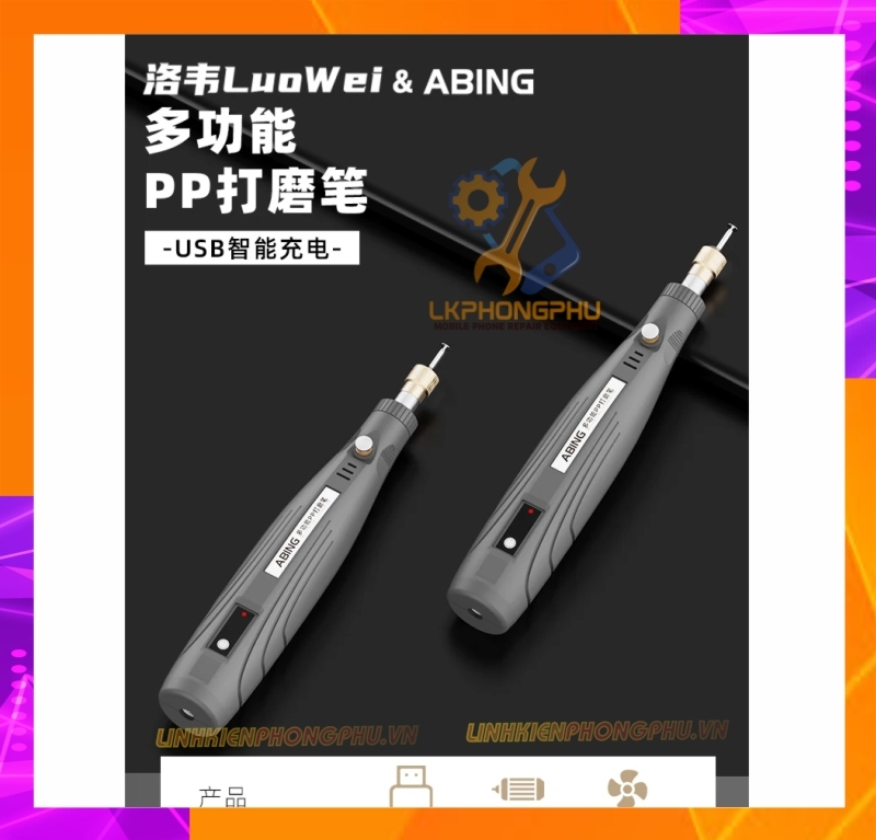 Máy mài cầm tay Luowei & Abing Sạc Pin