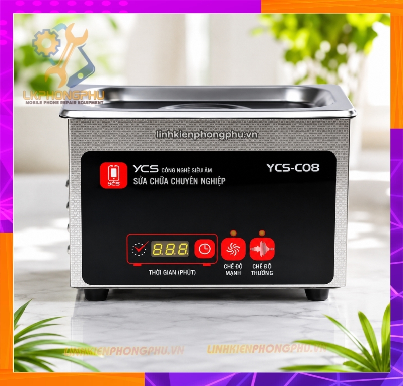 Máy Rung Siêu Âm Mini YCS C08 ( Vệ sinh main board mạch )