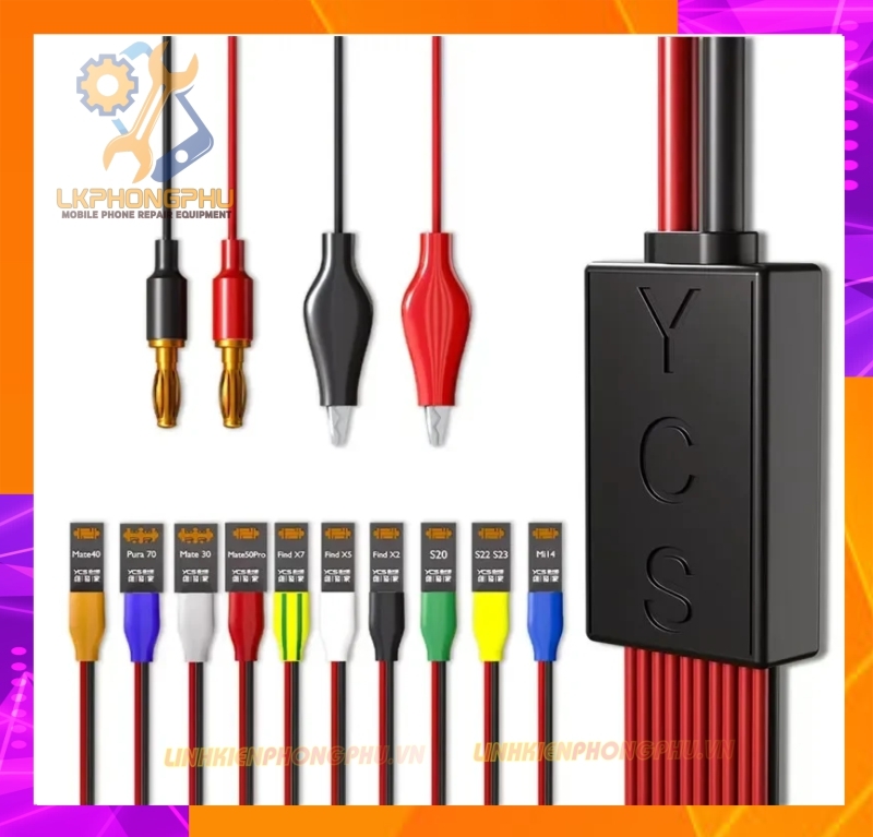 Dây Cấp Nguồn Kích Nguồn YCS-D01 iPhone 6-16PRM-HW:Mate40 và YCS-D02 10 in 1 All Android