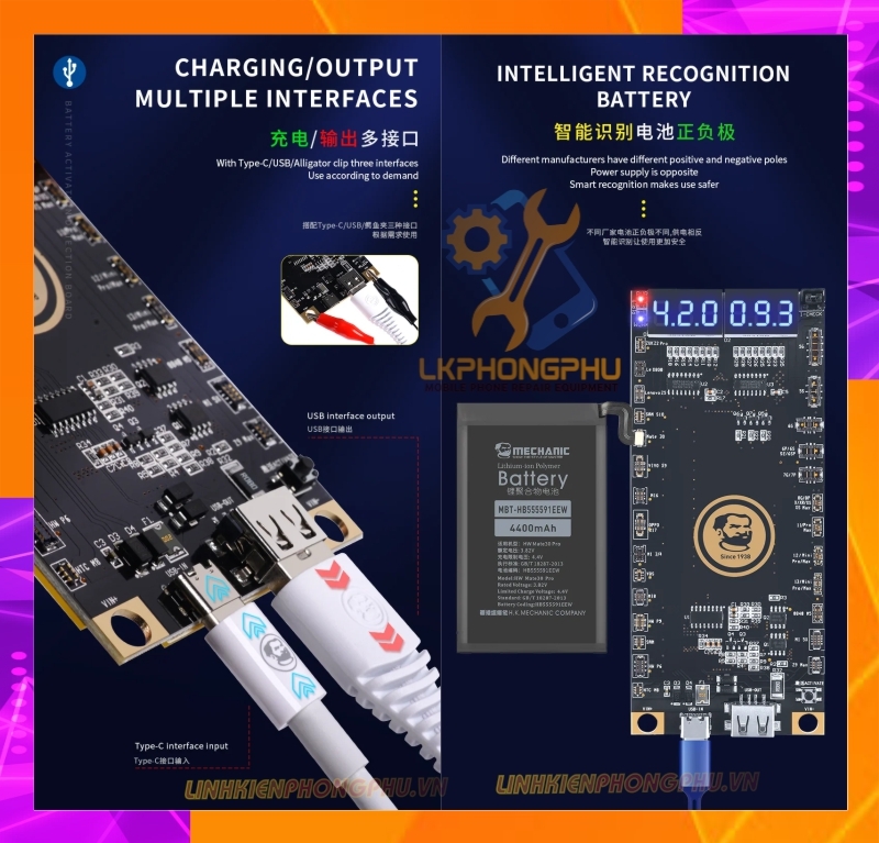 Mạch Kích Pin Mechanic BA27 Kích Từ 5G-13ProMax 