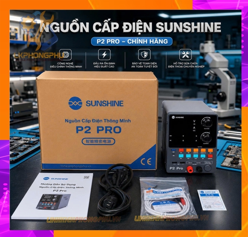 Máy cấp nguồn thông minh SUNSHINE P2 Pro (30V - 5A / 330W)