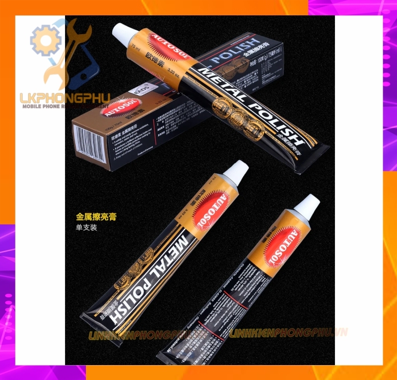 Kem đánh bóng inox Metal Polish hàng nội địa China Tuyp 50ML