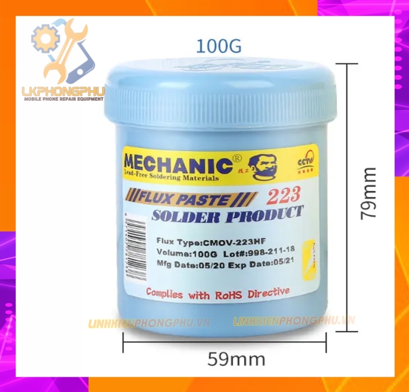 Mở hàn Mechanic 223: 100g