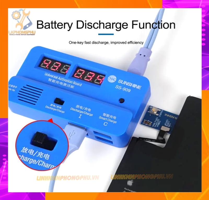 Bộ Kích Pin đa năng Sunshine SS909 iPhone - iPad - Android