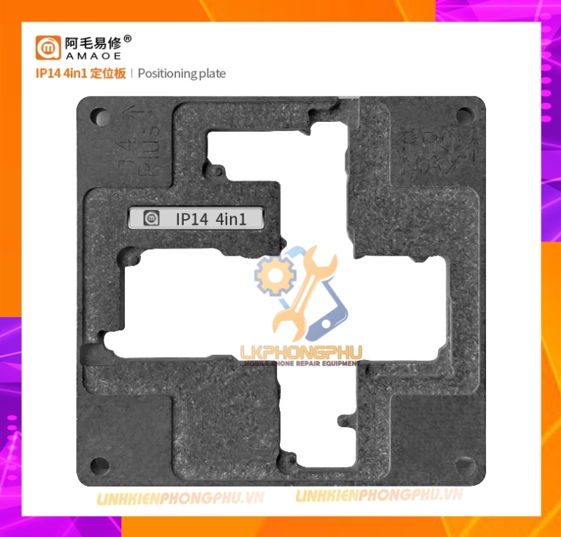 Bộ khuôn kèm đế làm chân viền Amaoe iPhone 14/14Plus/14Pro/14ProMax