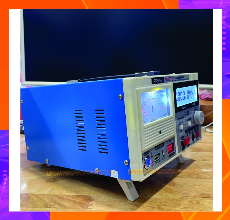 Máy cấp Nguồn PPD WoNeNg 1506TS 15V-6A ( Hiển Thị Kim và Số )