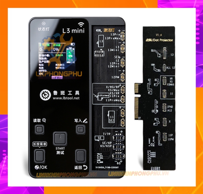 Box Luban L3mini sửa Pin, sửa Face , sửa Camera, Truetone....