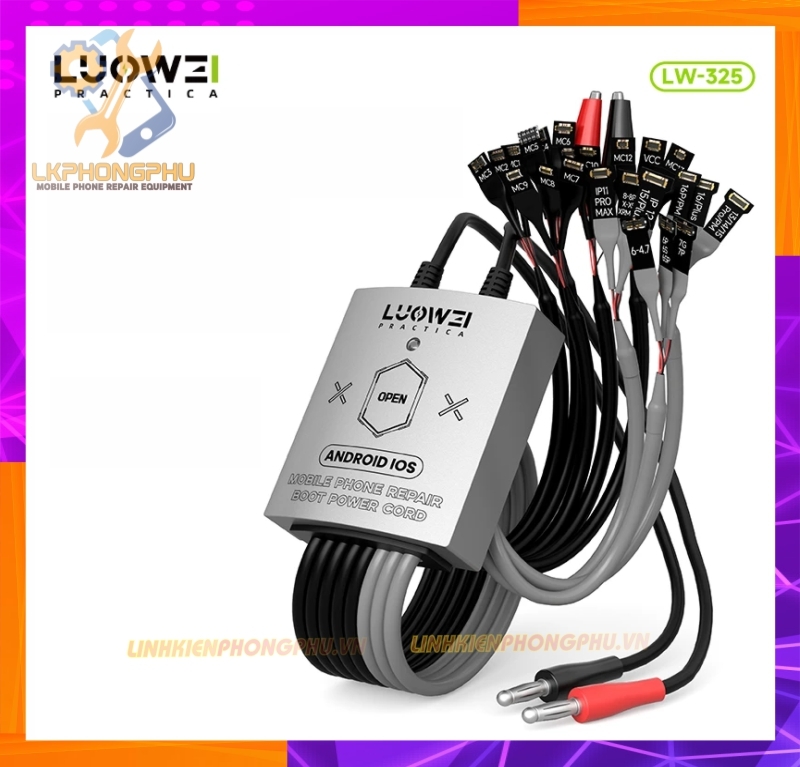 Bộ dây cấp nguồn iPhone và android Luowei LW-325