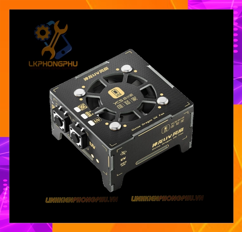 Quạt làm mát kèm đèn UV YCS 3W Sạc Pin