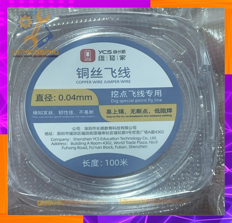 Dây Câu Mạch YCS 0.04mm - 100m