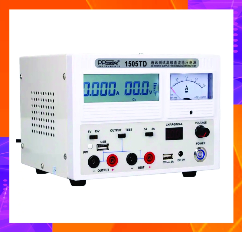 Máy cấp nguồn PPDWoNeNg 1505TD 15V-5A ( Kim và Số )
