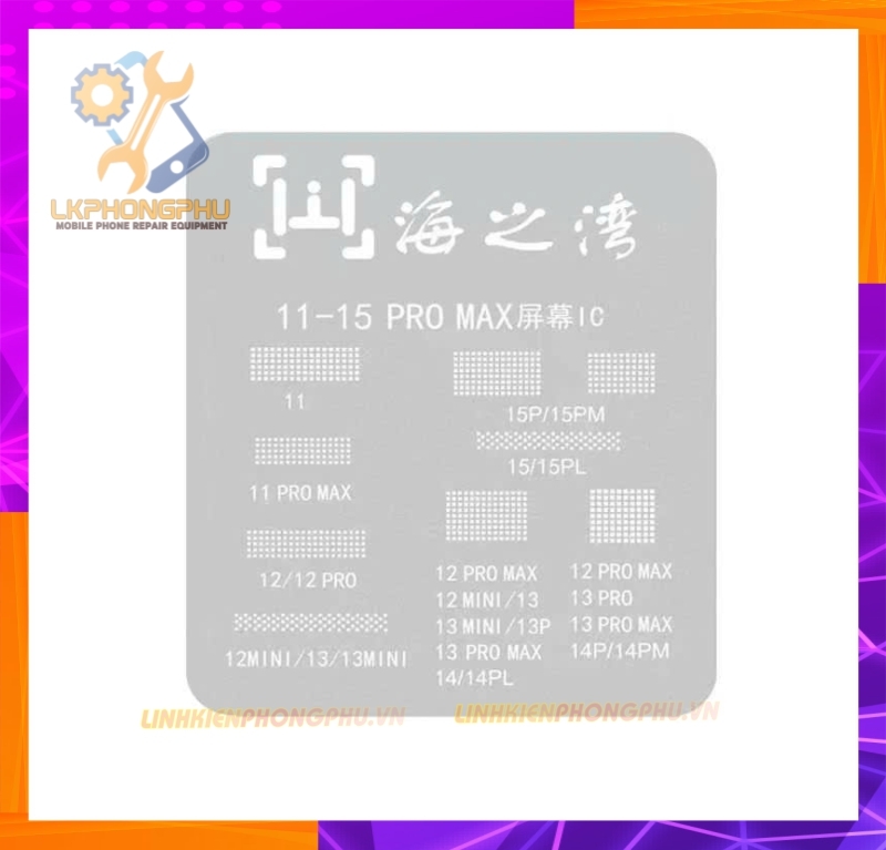 Vỉ làm IC Màn iPhone 11-15Pro Max