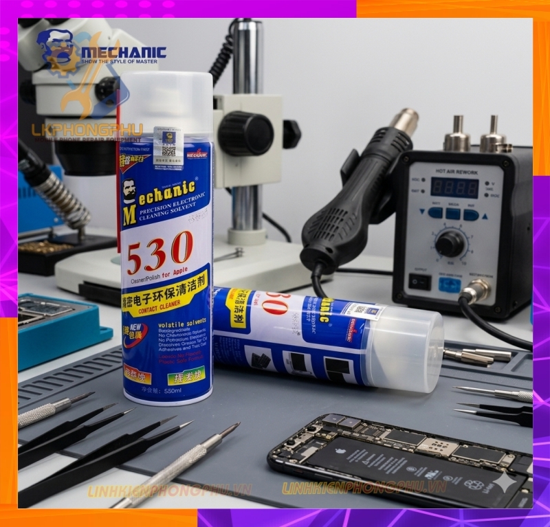 Nước 530 Mechanic ( Chính Hãng ).Dung dịch vệ sinh và tẩy keo chuyên dụng