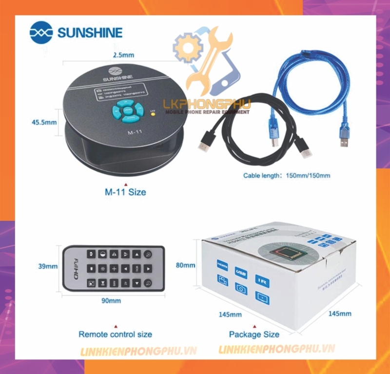 Camera Sunshine M-11 gắn kính hiển vi 3 mắt