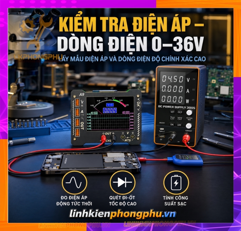 Đồng Hồ KTS JTXTOOLS A9 là đồng hồ đo dạng sóng đa năng (Waveform Multi-function Meter) 