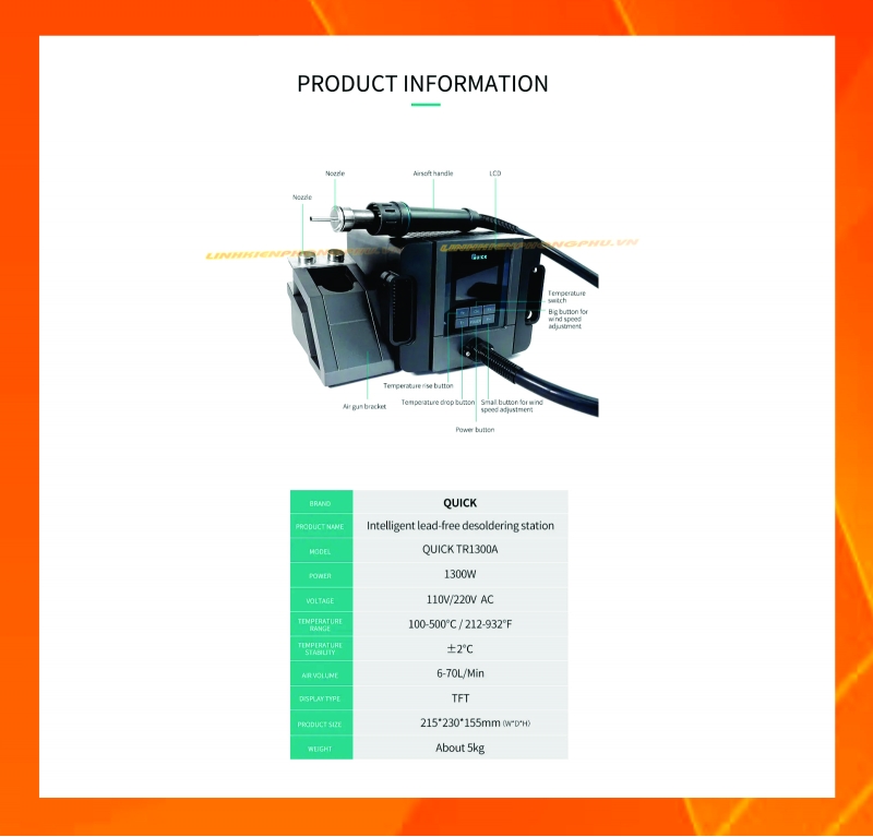 Máy khò Quick TR1300A CS1300W
