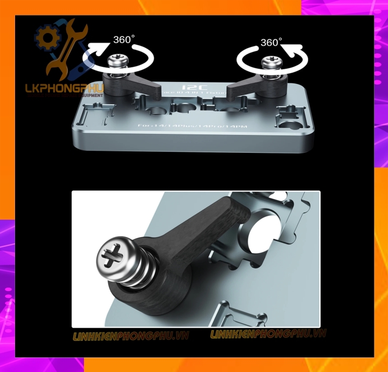 Đế Canh Đế Kẹp Sửa Chữa Face ID i2c J13: X-13ProMax / J14 : 14 Series