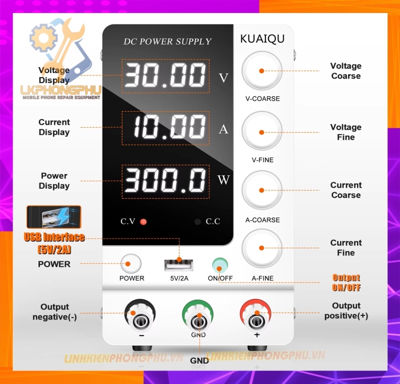 Cấp Nguồn Xung KUAIQU SPS C3010 (30V-10A)