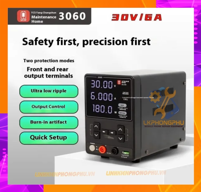 Đồng hồ cấp nguồn 4 số YCS 3060 30V-6A 180W