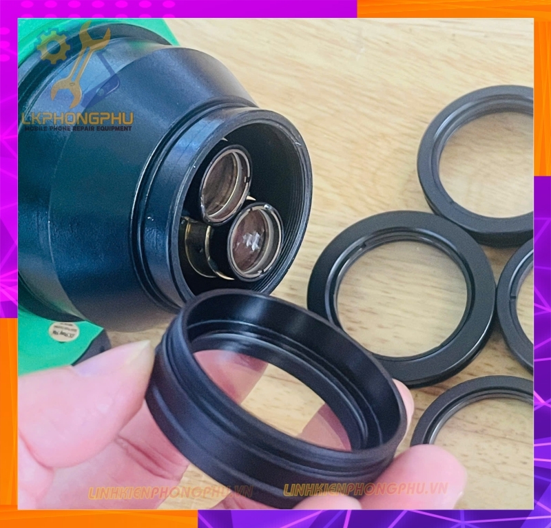 Lens Chắn Khói Gai Ren Vặn Dùng Hầu Như 90% Kính Hiển Vi China Trên Thị Trường. Relife, Luban, RF4, Kaisi, Kaliwei , Luowei...