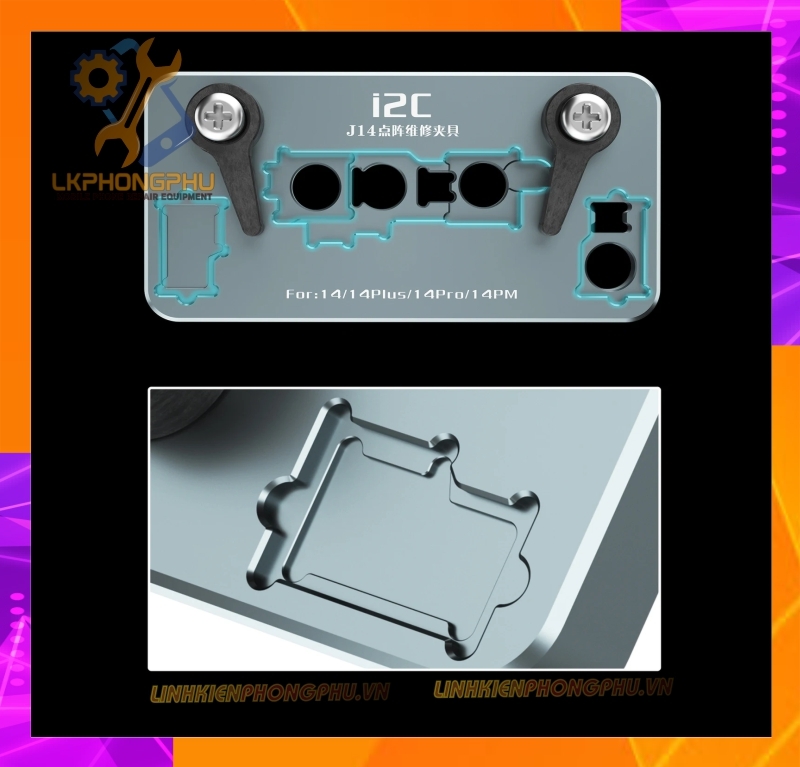 Đế Canh Đế Kẹp Sửa Chữa Face ID i2c J13: X-13ProMax / J14 : 14 Series