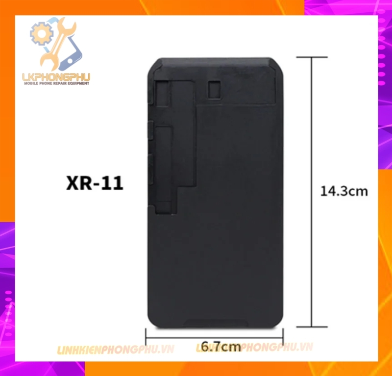 Đế Cao Su đen dày ép kính màn hình IP : X - 12Pro Max