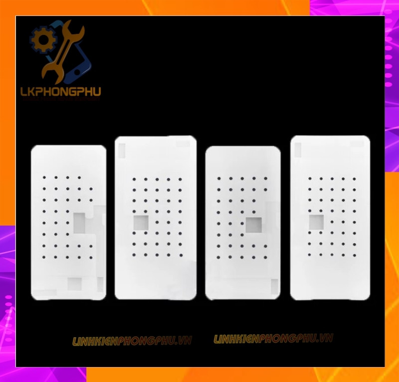 Đế Cao Su trắng dày ép kính màn hình IP : 12mini/12/12Pro/12Pro Max