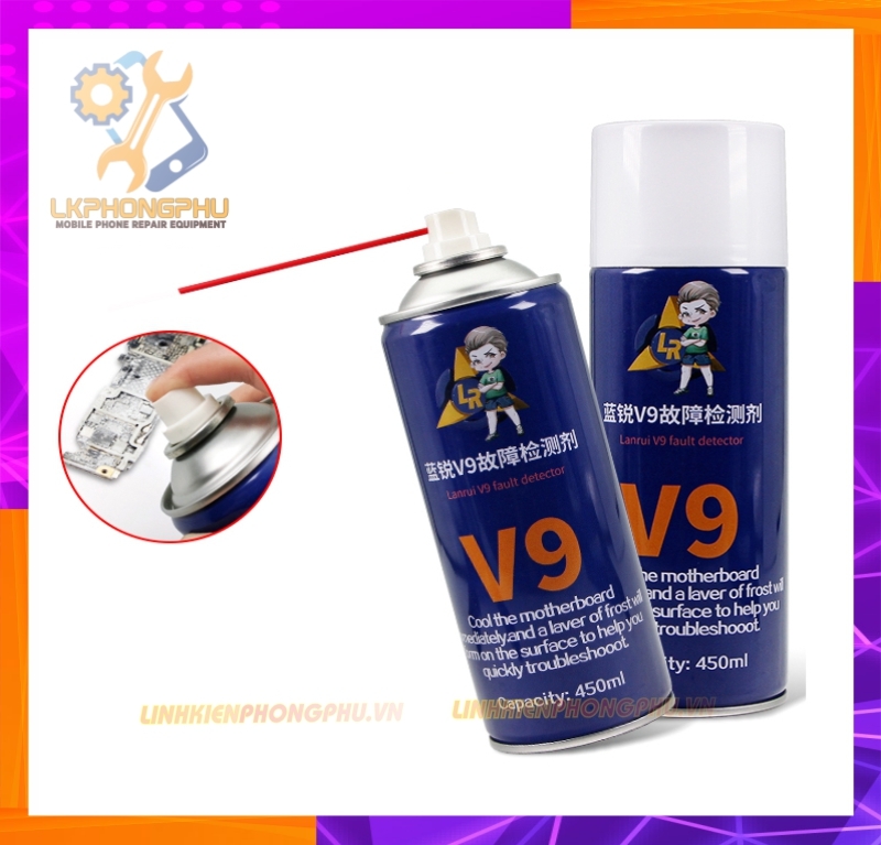 Bình Xịt Bông Tuyết dò chạm sửa điện thoại Lanrui V9 ( 450ml )