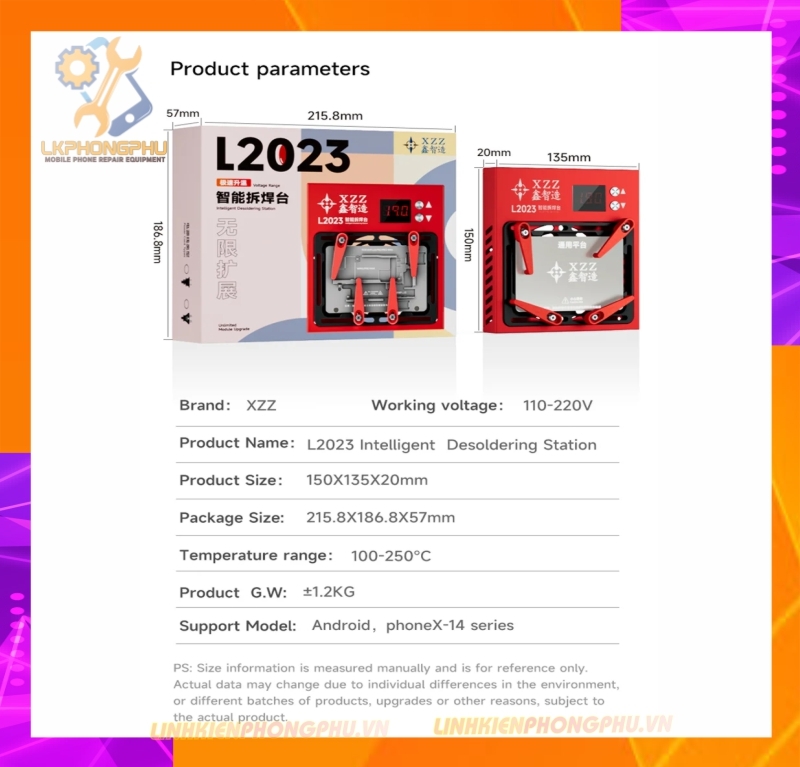 Đế Nhiệt Tách ghép Main Xinzhizao L2023 Từ X-15Pro Max