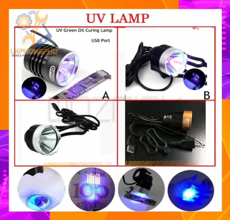 Đèn Led UV USB  5V 10W