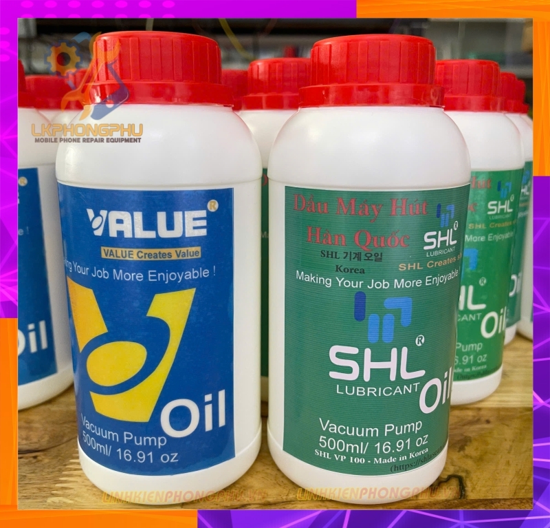 Dầu Thay Cho Máy Hút Chân Không ( Hãng ) Value và Hãng SHL Korea ( Shlasean ) Hàn Quốc