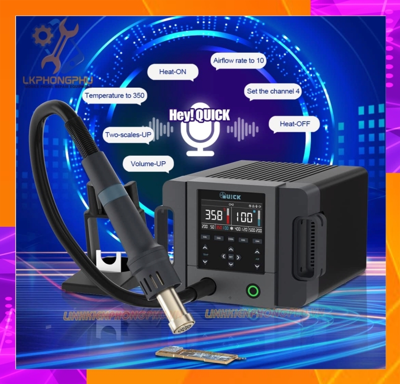 Máy khò Quick 861 Pro AI 1300W điều khiển bằng giọng nói ( New 2024 )