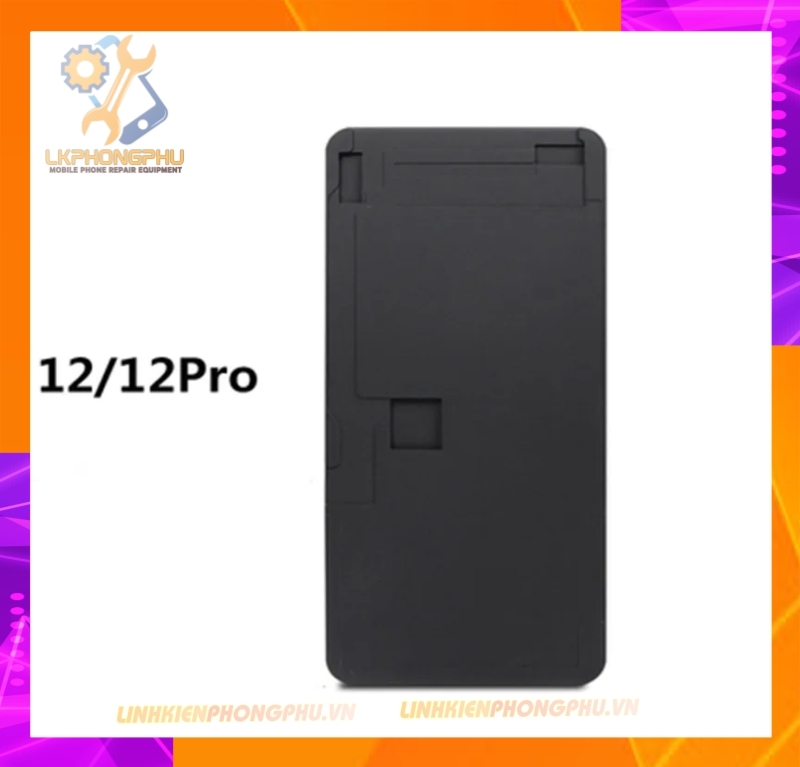 Đế Cao Su đen dày ép kính màn hình IP : X - 12Pro Max