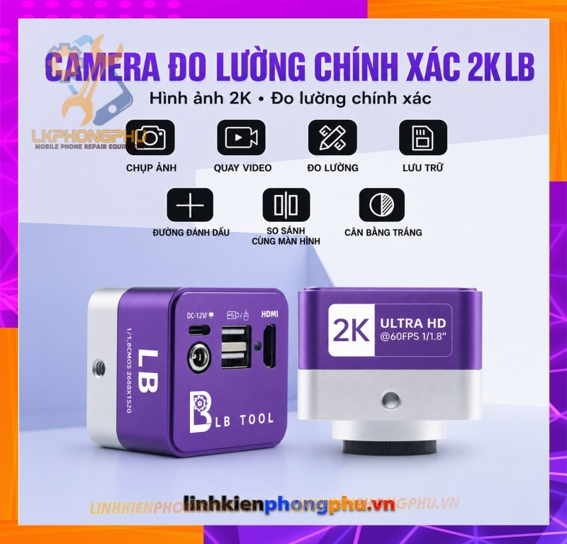 Camera HDMI Luban 2K 60FPS HD