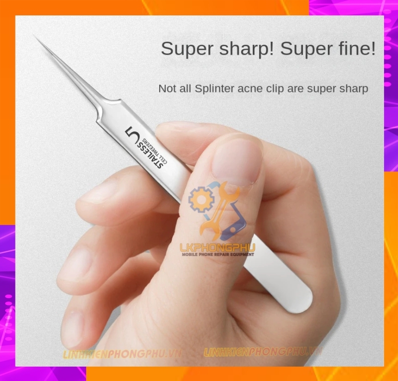 Nhíp Stailess Cell Tweezers