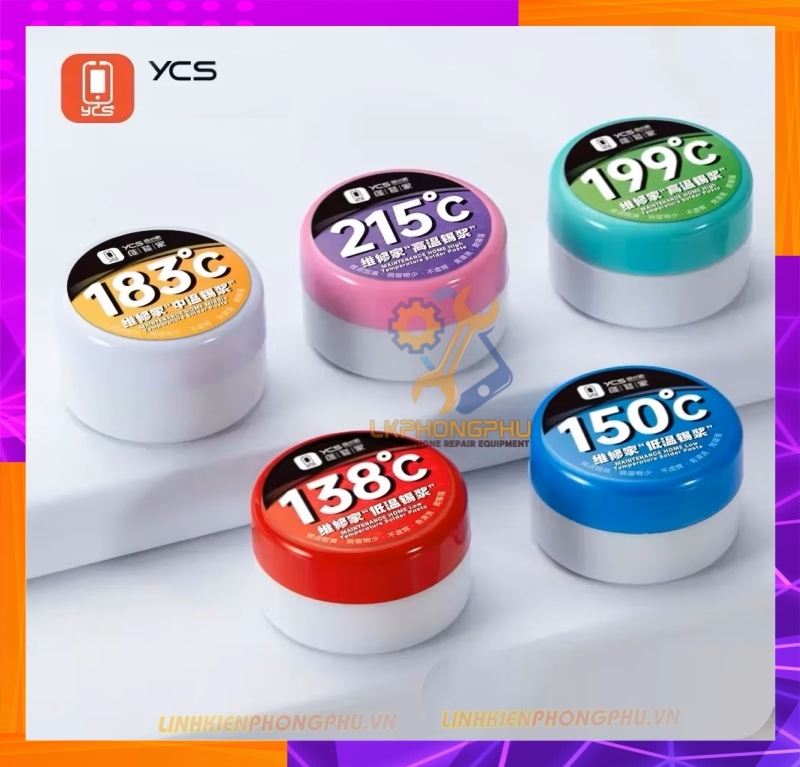 Chì làm chân IC YCS Yang Chang Shun. Nhiệt 138° - 150° - 183° - 199° - 215° New