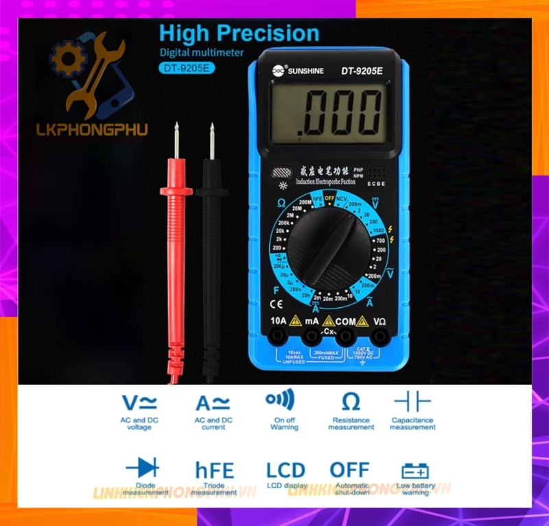 Đồng Hồ Đo Số Sunshine DT9205E